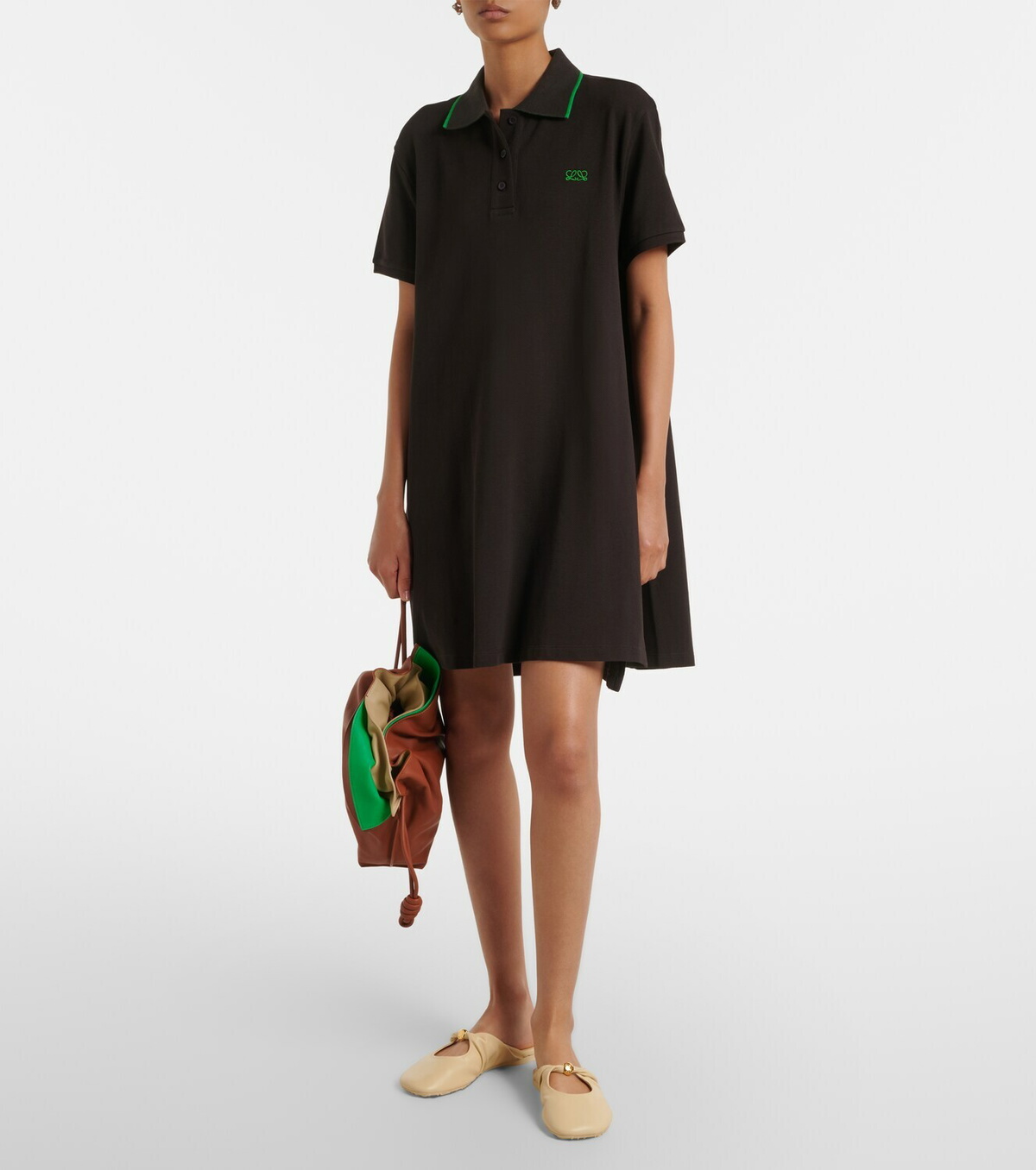 Loewe Pebble Soft leather mules