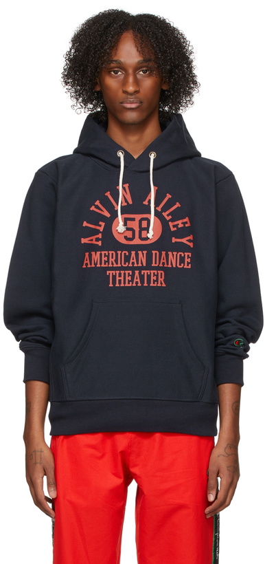 Photo: Denim Tears Navy Champion Edition Cotton Hoodie