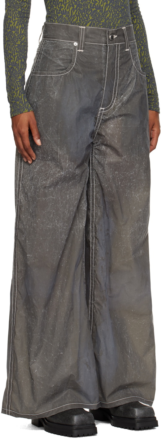Eckhaus Latta Gray Printed Trousers