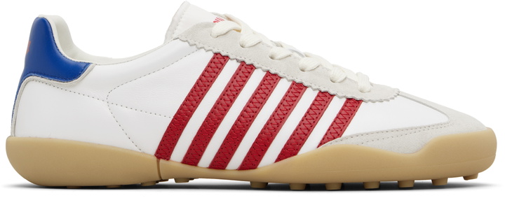 Photo: Dsquared2 White Soccer Sneakers