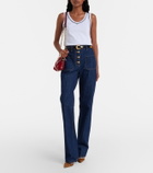 Valentino VLogo cotton jersey tank top