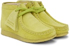 Clarks Originals Baby Green Suede Wallabee Boots