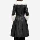 Saks Potts Women's Foxy Coat in Black/Cloud
