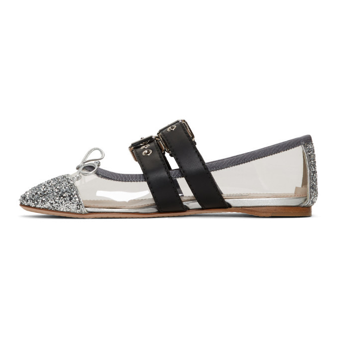 Miu miu discount pvc ballet flats