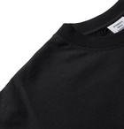 Vetements - Oversized Crystal-Embellished Cotton-Jersey T-Shirt - Black