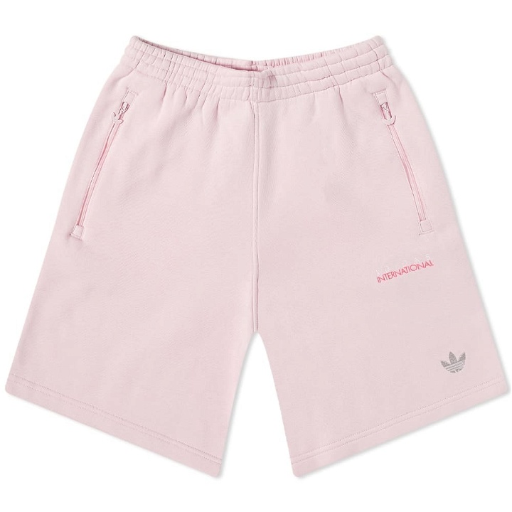 Photo: Adidas Men's Sports Club Shorts in Clear Pink
