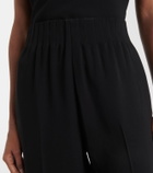 Fforme Maud high-rise silk cady wide-leg pants