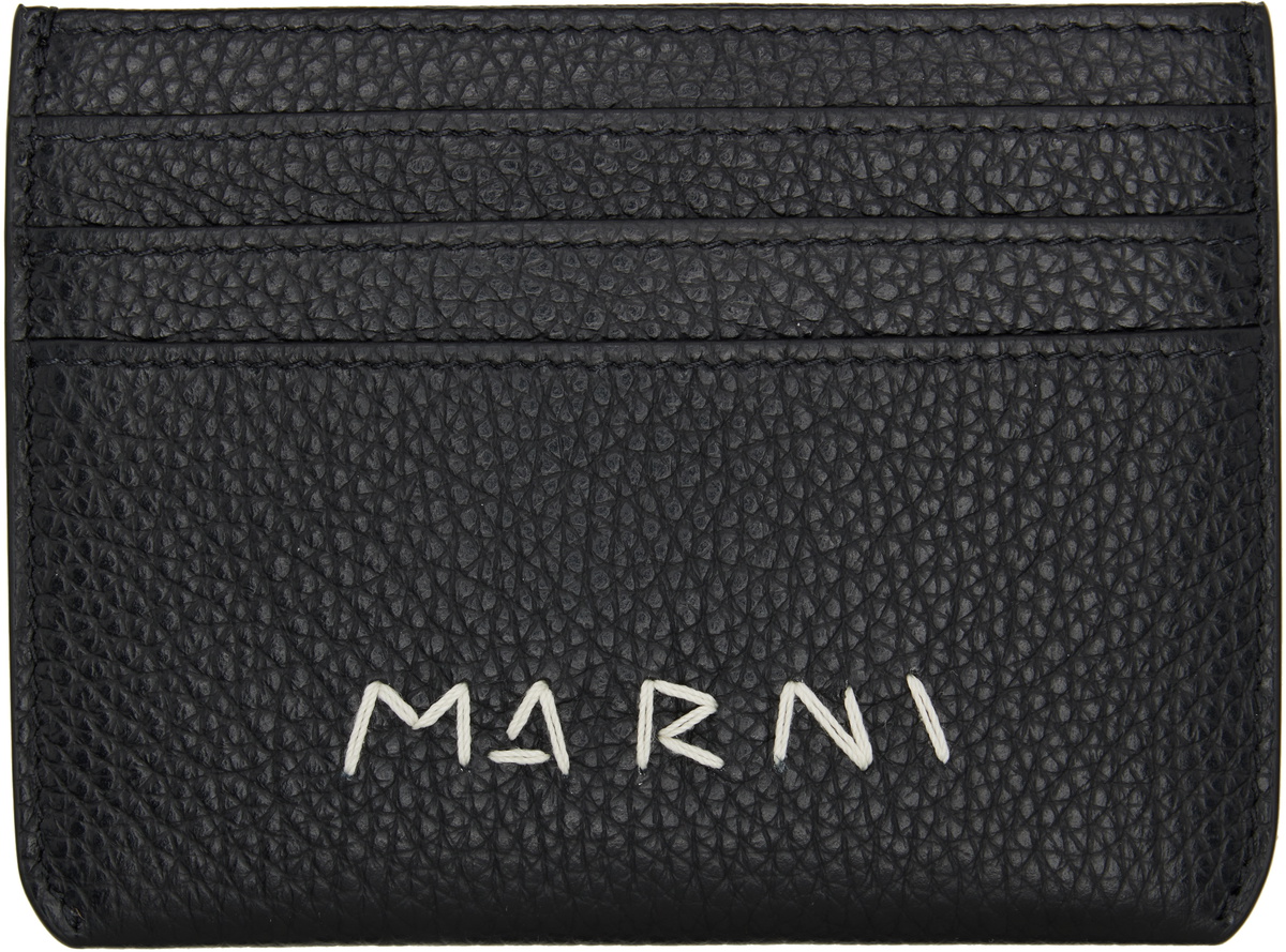 Marni Black Credit Card Holder