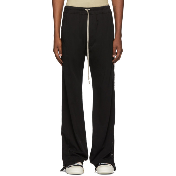 Rick Owens Drkshdw Black Easy Pusher Lounge Pants Rick Owens Drkshdw