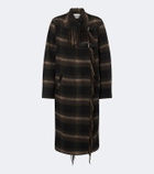 Marant Etoile Gihan plaid wool-blend coat