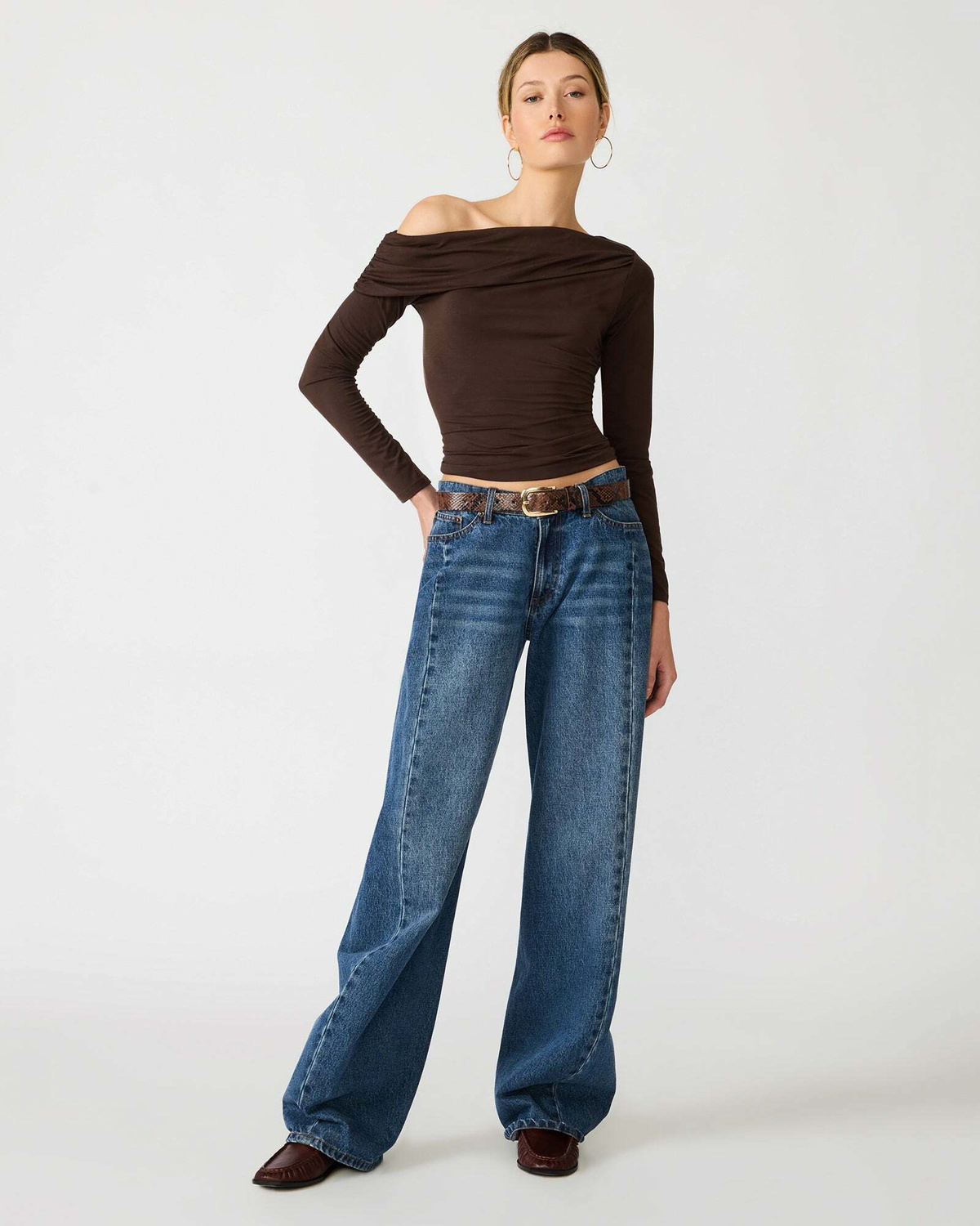 Steve Madden Ryder Knit Top in Cocoa