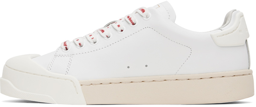 Marni Dada leather lace-up shoes - Red