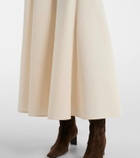 Khaite Lenno silk and cotton maxi skirt