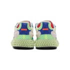 adidas Originals Yellow and Green ZX 4000 4D Sneakers