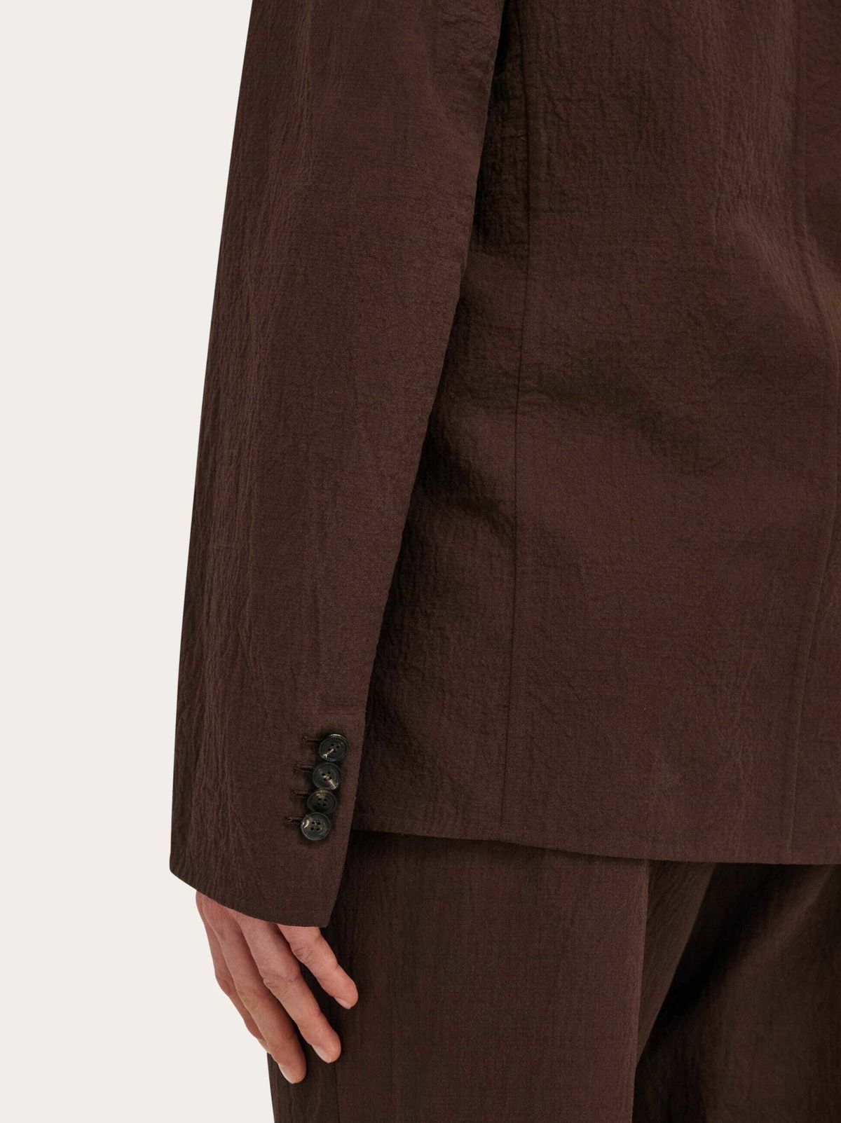Ferragamo Mens Single breasted blazer in Brown