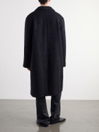 TOTEME - Brushed Wool-Blend Coat - Black