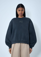 Alexander Wang Embroidered Logo Sweatshirt