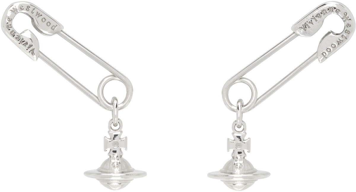 Vivienne Westwood Silver Safety Pin Earrings Vivienne Westwood