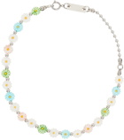 IN GOLD WE TRUST PARIS SSENSE Exclusive Multicolor Flower Necklace