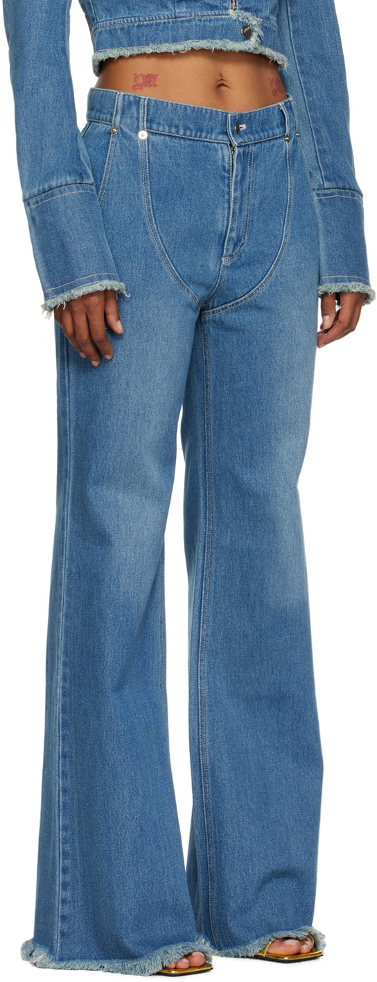 JUNEYEN Blue Faded Jeans