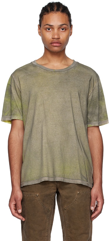 Photo: NotSoNormal Taupe Sprayed T-Shirt