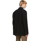 Dries Van Noten Black Wool Double-Breasted Jacket