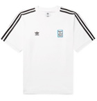 adidas Consortium - Have a Good Time Logo-Embroidered Striped Cotton-Jersey T-Shirt - Men - White