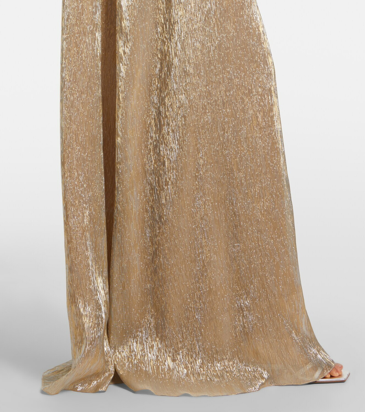 Oscar de la Renta Embellished silk-blend gown