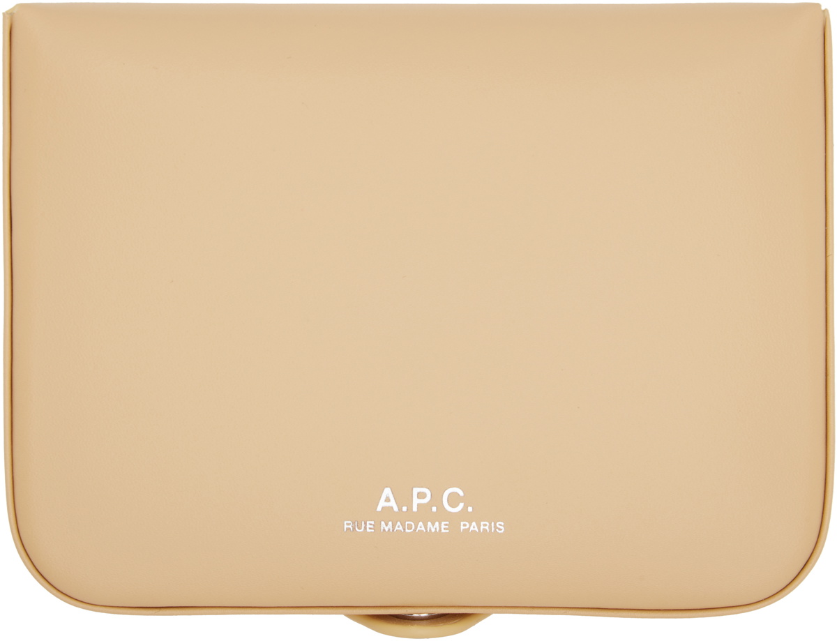 A.P.C. Beige Josh Card Holder