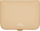 A.P.C. Beige Josh Card Holder