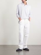 SEASE - Supima Cotton-Jersey Polo Shirt - Gray