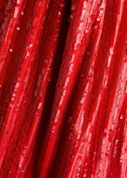 Rotate Sunday Sequin-embellished Tulle Midi Skirt Red