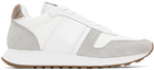 Paul Smith White & Gray Eighties Sneakers