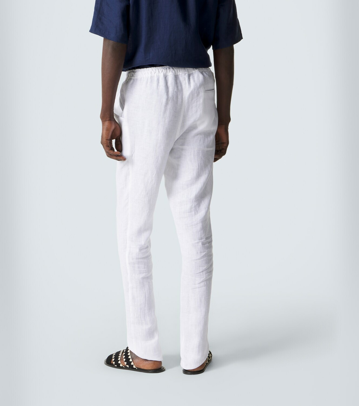 Kiton Linen slim pants