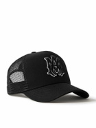 AMIRI - Logo-Embroidered Cotton-Canvas and Mesh Trucker Cap