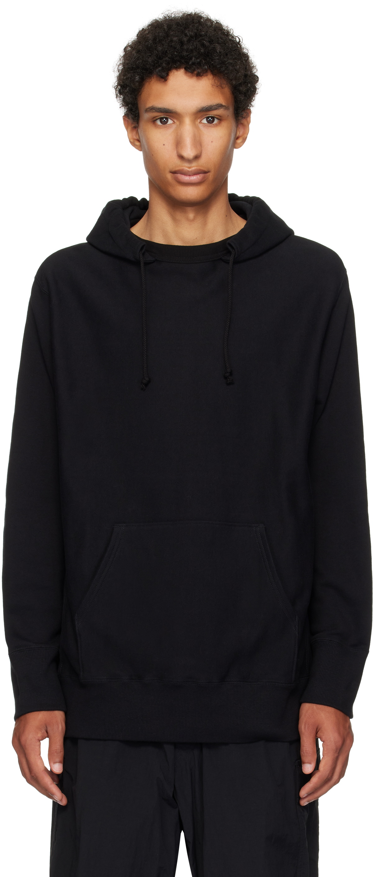Y's For Men Black French Terry Hoodie
