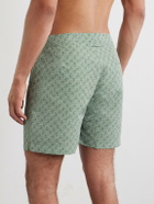 Orlebar Brown - Bulldog Portico Straight-Leg Mid-Length Printed Swim Shorts - Green