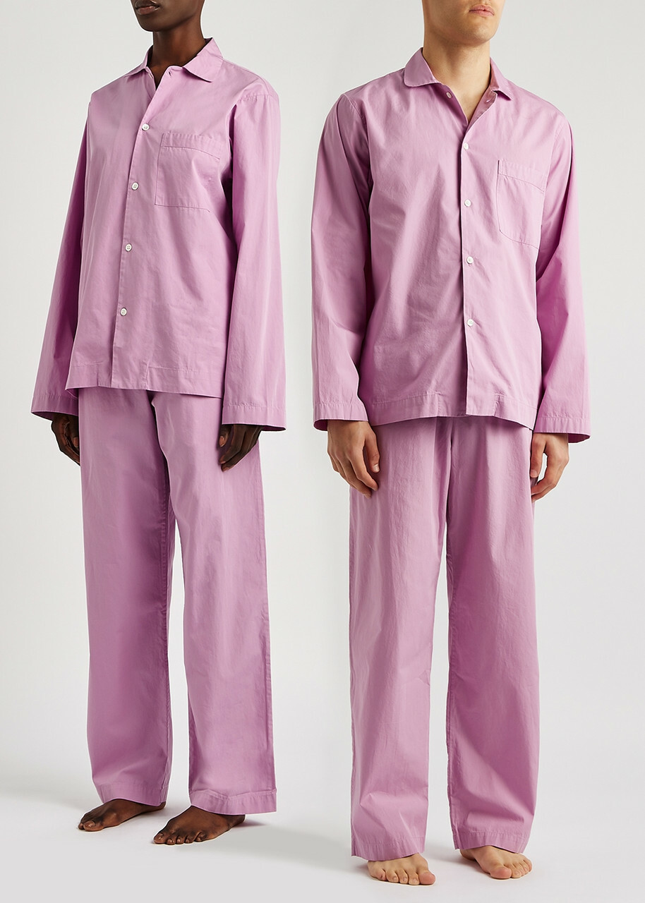 Tekla Unisex Poplin Pyjama Trousers Pink