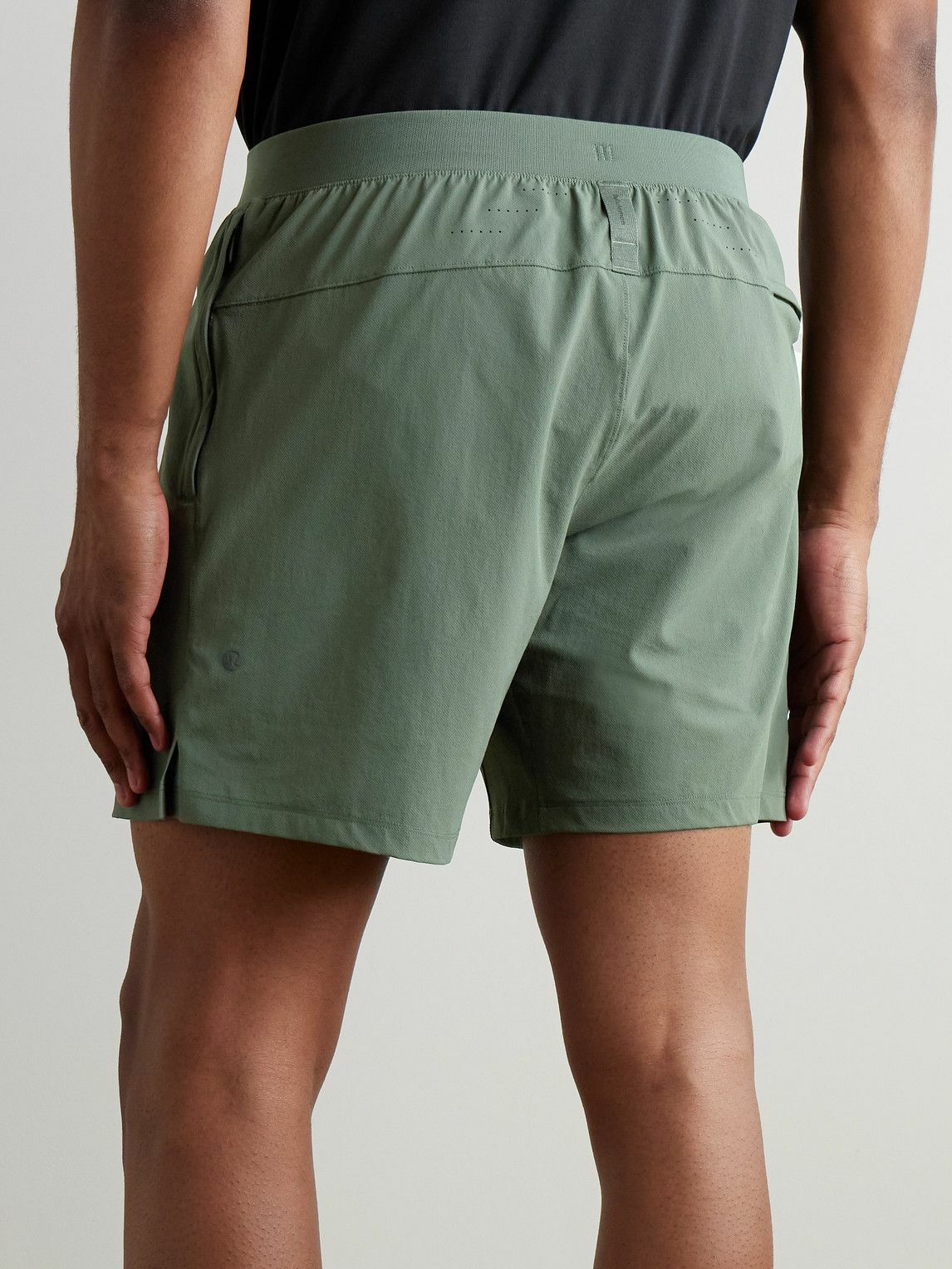 Lululemon - License to Train Linerless 7" Straight-Leg Stretch Recycled-Shell Drawstring Shorts - Green
