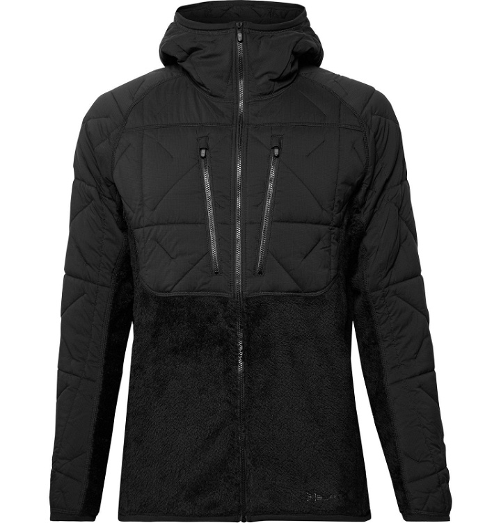 Photo: Burton - [ak]® Cavu Hybrid Insulator Fleece and Quilted Hooded Ski Jacket - Black