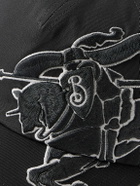 Burberry - Appliquéd Cotton-Twill Baseball Cap - Gray