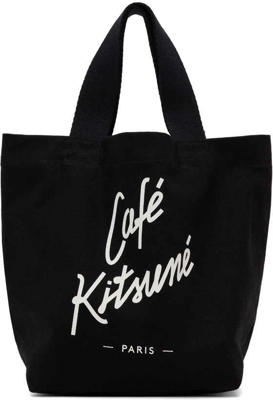 Photo: Maison Kitsuné Black Mini 'Cafe Kitsuné' Tote