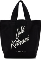 Maison Kitsuné Black Mini 'Cafe Kitsuné' Tote