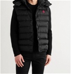 MONCLER - Dabos Convertible Logo-Appliquéd Quilted ECONYL Hooded Down Jacket - Black