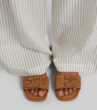 Hogan H685 suede sandals