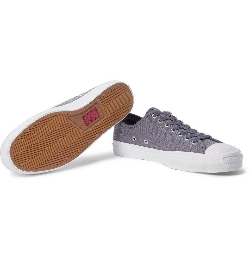 Forudsætning uld stewardesse Converse - Jack Purcell Pro Suede-Trimmed Canvas Sneakers - Men - Gray  Converse