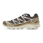 Salomon Brown and Beige XT-6 Advanced Sneakers