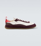 McQueen EC1 suede-trimmed leather sneakers