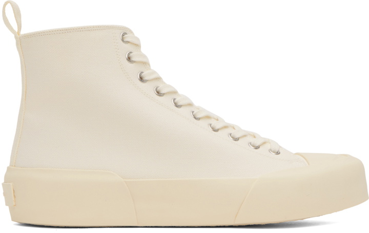 Photo: Jil Sander White High-Top Sneakers