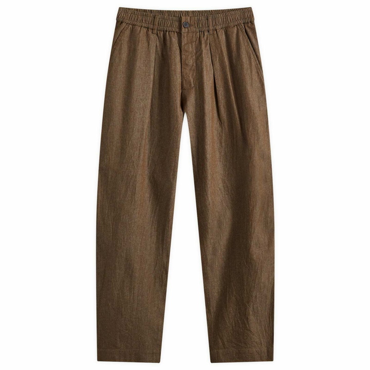 Photo: Universal Works Men's Twill Oxford Pant in Brown